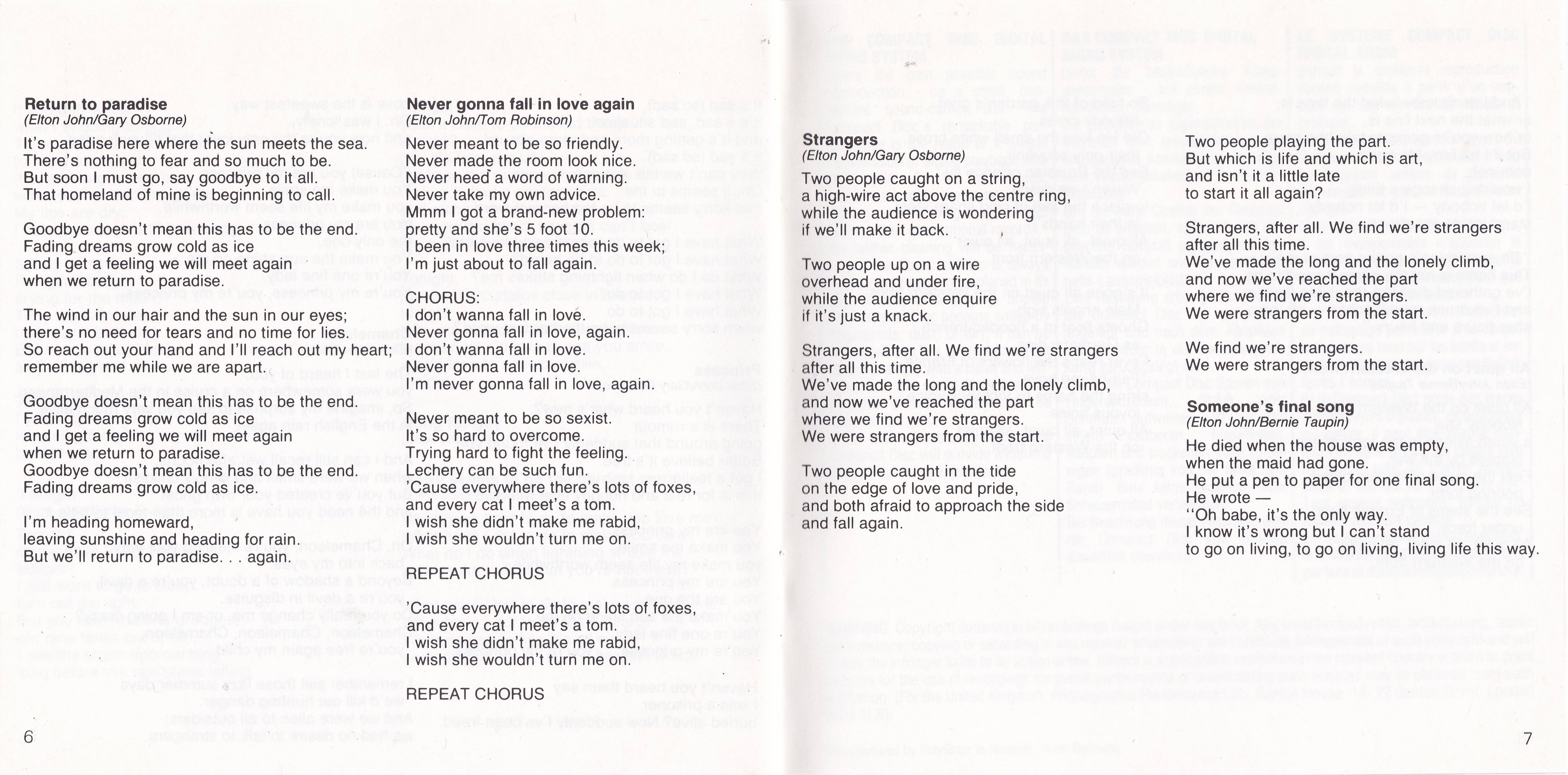 Elton John Love Songs [booklet04 d]